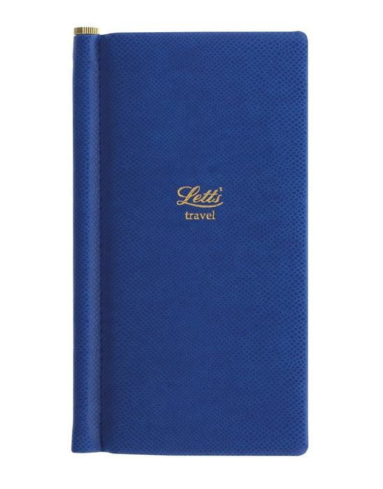 Letts Legacy Pocket Travel Journal Blue, With Ballpoint Pen CXL090143