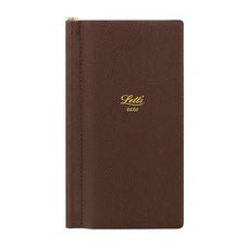 Letts Notebook Legacy Slim 85 x 152mm Chocolate CX1002483