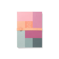 Letts of London Diary Gradient A6 Day to Page Appointments Rose 2026 CX1001648