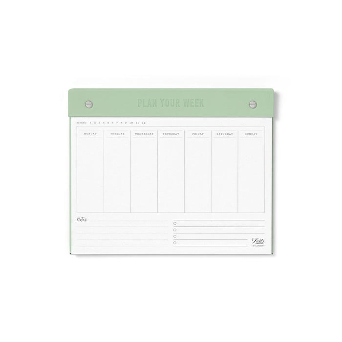 Letts Undated Weekly Planner 250mm x 200mm Conscious, Sage CXL990251