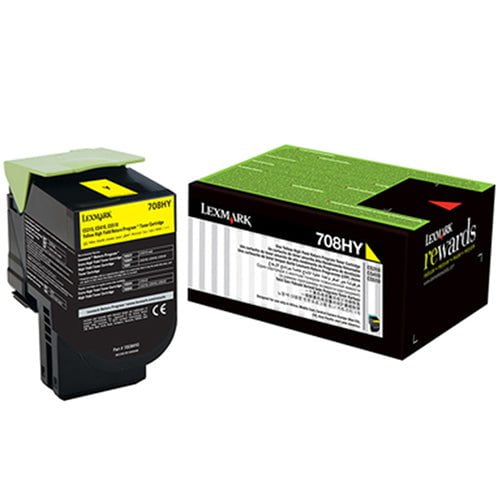 Lexmark 708 / 708HY Original Yellow Toner | Ink & Toner — Discount Office
