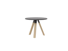 Knight's Ligna Meeting/Breakout Table 900mm Round, Black Top