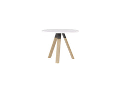 Knight's Ligna Meeting/Breakout Table 900mm Round, White Top