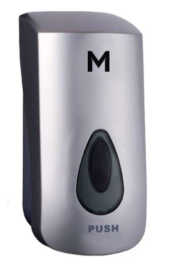 Liquid Wall Dispenser 1000ml Capacity - Silver MPH28910