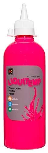 Liquitemp Fluorescent Classroom Poster Paint 500ml - Pink CX555819