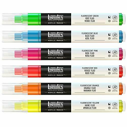 Liquitex Acrylic Paint Markers, Fluorescent Set of 6 x 2-4mm JA0402500