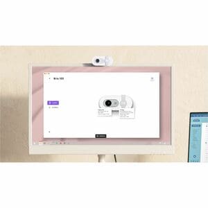 Logitech BRIO 100 Webcam - 2 Megapixel - 30 fps - Off White - USB Type A - 1920 x 1080 Video - Fixed Focus - 58° Angle - Microphone - Windows, macOS, macOS 10.15, Windows 10 IM5903019