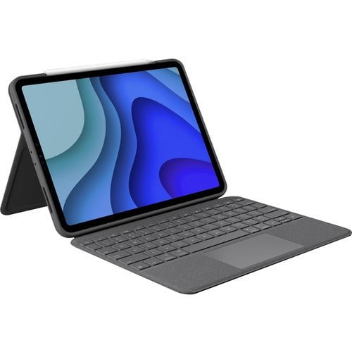 Logitech Folio Touch Keyboard/Cover Case for iPad Air (4th & 5th Generation) - Oxford Grey IM5069518