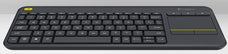 Logitech K400+ Wireless Keyboard with Touch Pad - Black DVHW5128