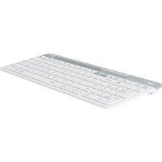 Logitech K580 Keyboard - Wireless Connectivity - Bluetooth/RF - 10 m - 2.40 GHz - USB Interface - Smartphone, Tablet, Notebook, Desktop Computer - Windows, Mac OS, iOS, Android, PC - AAA Battery Size Supported - Off White IM4547003