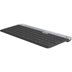 Logitech K580 Slim Multi-Device Wireless Keyboard - Wireless Connectivity - Bluetooth - 10 m - 2.40 GHz - USB Interface - Windows, Mac OS, iOS, Android - AAA Battery Size Supported - Graphite IM4547002