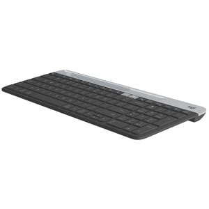 Logitech K580 Slim Multi-Device Wireless Keyboard - Wireless Connectivity - Bluetooth - 10 m - 2.40 GHz - USB Interface - Windows, Mac OS, iOS, Android - AAA Battery Size Supported - Graphite IM4547002