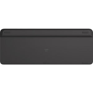 Logitech K580 Slim Multi-Device Wireless Keyboard - Wireless Connectivity - Bluetooth - 10 m - 2.40 GHz - USB Interface - Windows, Mac OS, iOS, Android - AAA Battery Size Supported - Graphite IM4547002