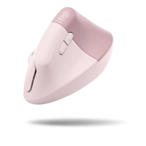 Logitech Lift Vertical Ergonomic Mouse - Optical - Wireless - Bluetooth - Rose - USB - 4000 dpi - Scroll Wheel - 6 Button(s) - Small/Medium Hand/Palm Size IM5515300