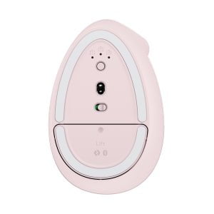 Logitech Lift Vertical Ergonomic Mouse - Optical - Wireless - Bluetooth - Rose - USB - 4000 dpi - Scroll Wheel - 6 Button(s) - Small/Medium Hand/Palm Size IM5515300