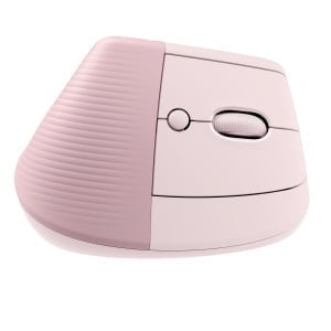 Logitech Lift Vertical Ergonomic Mouse - Optical - Wireless - Bluetooth - Rose - USB - 4000 dpi - Scroll Wheel - 6 Button(s) - Small/Medium Hand/Palm Size IM5515300