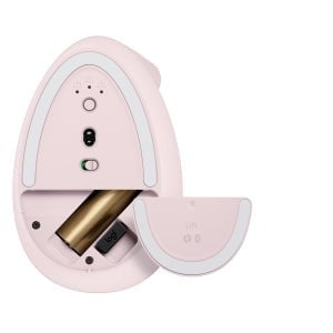 Logitech Lift Vertical Ergonomic Mouse - Optical - Wireless - Bluetooth - Rose - USB - 4000 dpi - Scroll Wheel - 6 Button(s) - Small/Medium Hand/Palm Size IM5515300