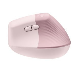 Logitech Lift Vertical Ergonomic Mouse - Optical - Wireless - Bluetooth - Rose - USB - 4000 dpi - Scroll Wheel - 6 Button(s) - Small/Medium Hand/Palm Size IM5515300