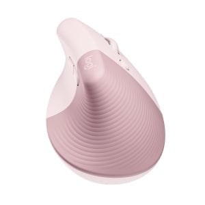 Logitech Lift Vertical Ergonomic Mouse - Optical - Wireless - Bluetooth - Rose - USB - 4000 dpi - Scroll Wheel - 6 Button(s) - Small/Medium Hand/Palm Size IM5515300