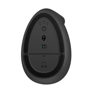 Logitech Lift Vertical Ergonomic Mouse, Wireless, Bluetooth, Graphite, USB, 6 Buttons IM5515299