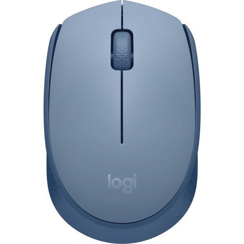 Logitech M171 Wireless Mouse - Optical - Wireless - Radio Frequency - 2.40 GHz - Blue Grey - USB - 1000 dpi - Scroll Wheel - 3 Button(s) - Symmetrical IM5684259