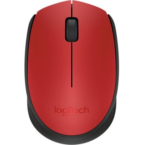 Logitech M171 Wireless Mouse - Wireless - Radio Frequency - Red, Black - USB - 1000 dpi - Scroll Wheel - Symmetrical IM3115784