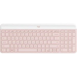 Logitech MK470 Slim Combo, USB Wireless RF 2.40 GHz Keyboard, USB Wireless RF Mouse, Optical, Rose IM5682149