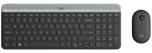 Logitech MK470 Slim Wireless Desktop Kit Keyboard & Mouse Black DVHW5257
