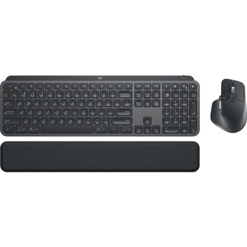 Logitech MX Keys Combo for Business Keyboard & Mouse - USB Scissors Wireless Bluetooth/RF Keyboard - 108 Key - English (US) - USB Wireless Bluetooth/RF Mouse - Optical - 8000 dpi - QWERTY - Right-handed Only - Compatible with PC, Mac IM5646196