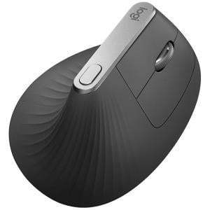 Logitech MX Vertical Mouse, Optical, Cable/Wireless, Bluetooth/RF, Graphite, USB-C, 4 Buttons IM4393045