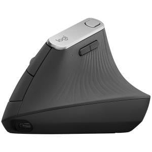 Logitech MX Vertical Mouse, Optical, Cable/Wireless, Bluetooth/RF, Graphite, USB-C, 4 Buttons IM4393045
