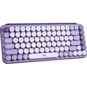 Logitech POP Keys Wireless Mechanical Keyboard with Customizable Emoji Keys - Wireless Connectivity - Bluetooth - 10 m Emoji Hot Key(s) - ChromeOS - English - Computer, Tablet, Smartphone, iPad - PC, Mac - Mechanical Keyswitch - AAA Battery Size Supported IM5682148