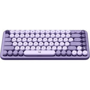 Logitech POP Keys Wireless Mechanical Keyboard with Customizable Emoji Keys - Wireless Connectivity - Bluetooth - 10 m Emoji Hot Key(s) - ChromeOS - English - Computer, Tablet, Smartphone, iPad - PC, Mac - Mechanical Keyswitch - AAA Battery Size Supported IM5682148