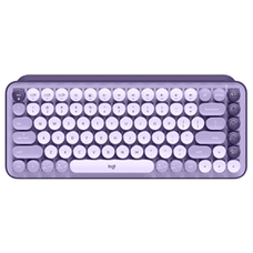 Logitech POP Keys Wireless Mechanical Keyboard with Emojis, Lavender DVHW5719