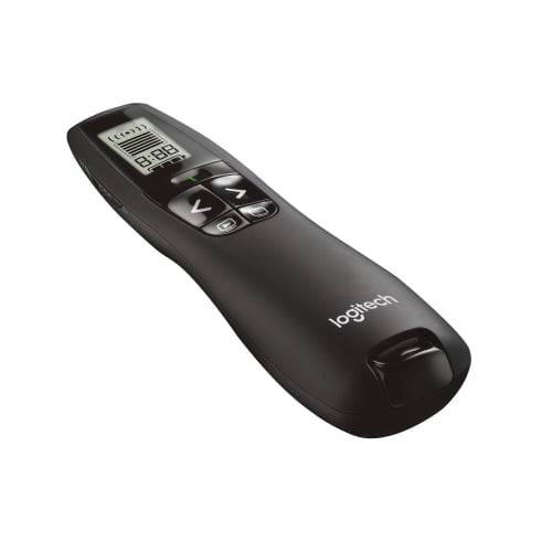 Logitech R800 Professional Wireless Presenter, Green Laser Pointer, LCD Display IM1082678