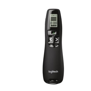 Logitech R800 Professional Wireless Presenter, Green Laser Pointer, LCD Display IM1082678