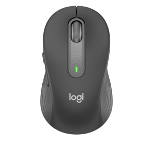 Logitech Signature M650 Mouse - Optical - Wireless - Bluetooth - Graphite - USB - 4000 dpi - Scroll Wheel - 5 Button(s) - 5 Programmable Button(s) - Small/Medium Hand/Palm Size IM5450290