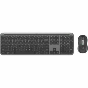 Logitech Signature Slim MK950 Keyboard & Mouse - USB Type A Scissors Wireless Bluetooth 5.1 Keyboard - USB Type A Wireless Bluetooth Mouse - Scroll Wheel - AA, AAA - Compatible with Notebook, Tablet, Smartphone, Chromebook for PC, Mac IM6163416
