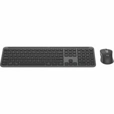 Logitech Signature Slim MK950 Keyboard & Mouse - USB Type A Scissors Wireless Bluetooth 5.1 Keyboard - USB Type A Wireless Bluetooth Mouse - Scroll Wheel - AA, AAA - Compatible with Notebook, Tablet, Smartphone, Chromebook for PC, Mac IM6163416
