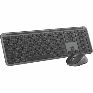 Logitech Signature Slim MK950 Keyboard & Mouse - USB Type A Scissors Wireless Bluetooth 5.1 Keyboard - USB Type A Wireless Bluetooth Mouse - Scroll Wheel - AA, AAA - Compatible with Notebook, Tablet, Smartphone, Chromebook for PC, Mac IM6163416