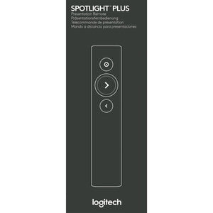 Logitech Spotlight Universal Remote Control - For Notebook, PC - Bluetooth - 30 m Operating DistanceLithium Polymer (Li-Polymer) - Slate IM3585500