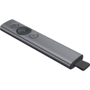 Logitech Spotlight Universal Remote Control - For Notebook, PC - Bluetooth - 30 m Operating DistanceLithium Polymer (Li-Polymer) - Slate IM3585500