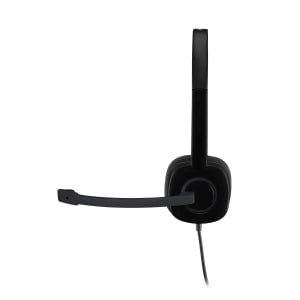 Logitech Stereo Headset H151 - Stereo - Mini-phone (3.5mm) - Wired - 22 Ohm - 20 Hz - 20 kHz - Over-the-head - Binaural - Supra-aural - 180 cm Cable - Noise Canceling - Black IM2888090