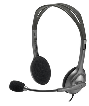 Logitech Stereo Headset with Noise-Cancelling Microphone DVHC5014