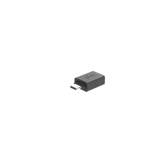 Logitech USB-C to A Adaptor - 1 Pack - 1 x USB 2.0 Type A Female - 1 x USB Type C Male - Black IM5477003