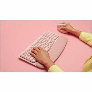 Logitech Wave Keys Keyboard - Wireless Connectivity - Bluetooth - 10 m - USB Interface - ChromeOS, Windows 10, Windows 11, Mac OS X 11.0 Big Sur, Linux, iPadOS 14, Android 9.0, iOS - English - Chromebook, Notebook, Tablet, Smartphone - PC, Mac - AAA Ba... IM6107409