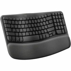 Logitech Wave Keys Keyboard - Wireless Connectivity - Bluetooth - 10 m - USB Interface - ChromeOS, Windows 10, Windows 11, Mac OS X 11.0 Big Sur, Linux, iPadOS 14, Android 9.0, iOS - English - Notebook, Tablet, Smartphone, Chromebook - PC, Mac - AAA Ba... IM5903016