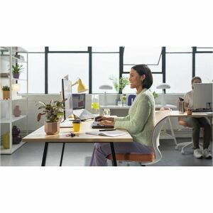 Logitech Wave Keys Keyboard - Wireless Connectivity - Bluetooth - 10 m - USB Interface - ChromeOS, Windows 10, Windows 11, Mac OS X 11.0 Big Sur, Linux, iPadOS 14, Android 9.0, iOS - English - Notebook, Tablet, Smartphone, Chromebook - PC, Mac - AAA Ba... IM5903016