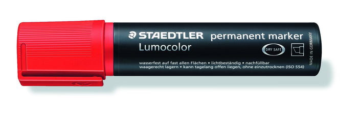 Lumocolor Jumbo Permanent Markers Red x 5's pack ST388-2