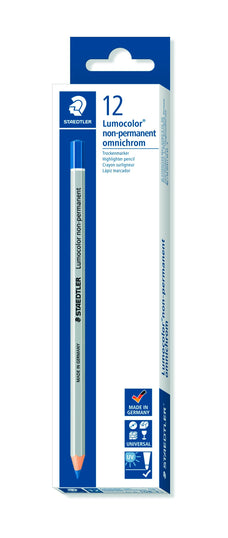 Lumocolor Non-permanent Omnichrom Pencil Blue x 12's pack ST108-3